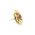 Image 4 of Gold ring with moss agate | Vintage