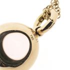 Image 6 of 18-karat gold jasseron necklace with a fixed rose quartz pendant; 38.5 cm - 43.5 cm | Tirisi