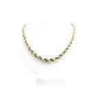 Image 4 of Golden twisted link chain.