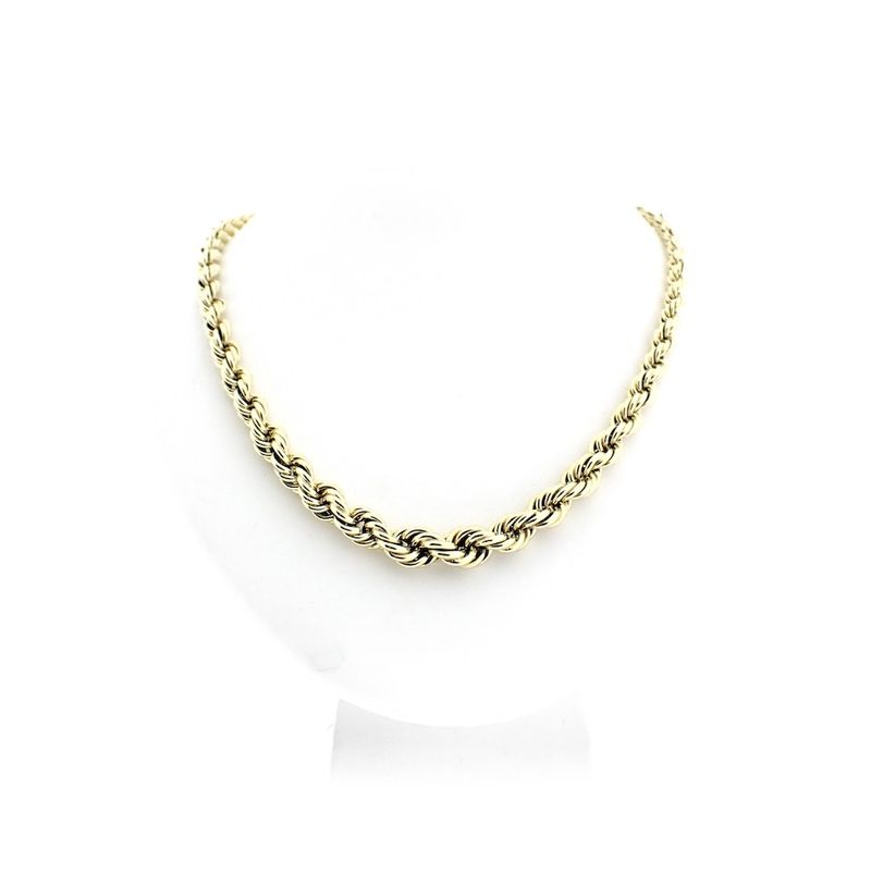 Image 4 of Golden twisted link chain.