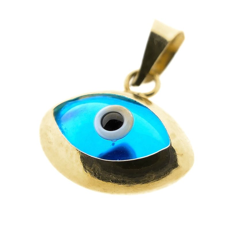 Image 11 of Gold pendant with Nazar (Lucky Eye)