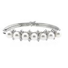 Afbeelding 3 van Witgouden visgraat schakelarmband met diamanten; 0,24 ct. | 19,5 cm