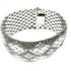 Image 3 of Silver wide snake bracelet | 20 cm