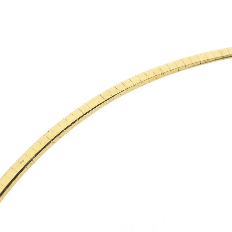 Image 6 of Gold Omega link necklace | 43 cm