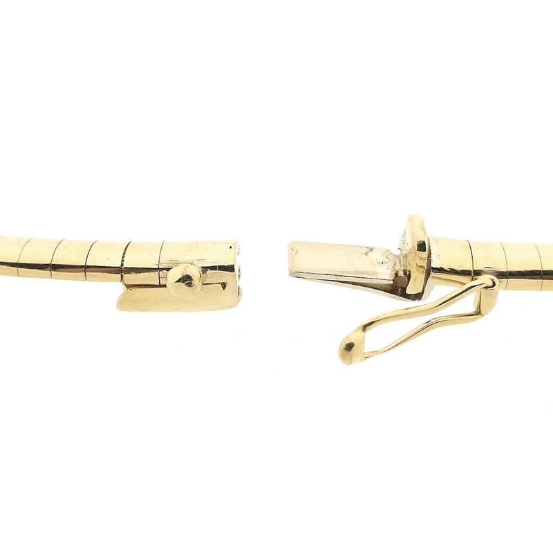 Image 5 of Gold Omega link necklace