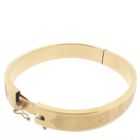 Image 6 of 18 ct. Gold vintage slave bracelet with engravings | Ø 62mm