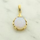Image 3 of Gold pendant with white opal | Vintage