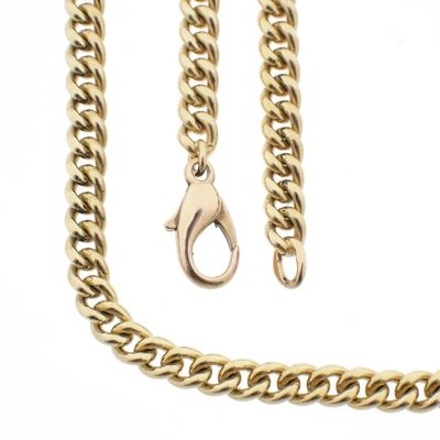 Image 1 of Gold gourmet link chain | 50.5 cm