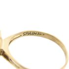 Image 8 of Vintage two-tone gold ring with pearl