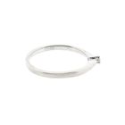 Image 5 of White Gold Solitaire Ring with Diamond 0.025 ct; 14K; Size 15