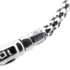 Image 10 of Fope white gold mesh link necklace with aquamarine and diamonds; 0.24 ct.