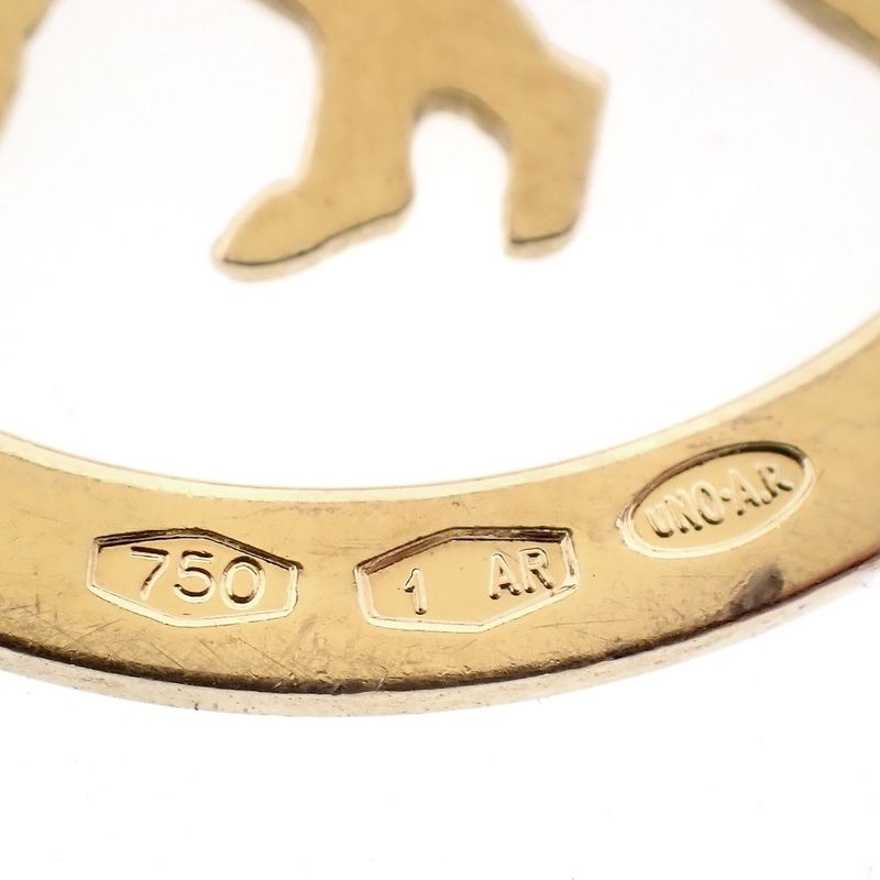 Image 5 of Gold pendant of the zodiac sign Gemini