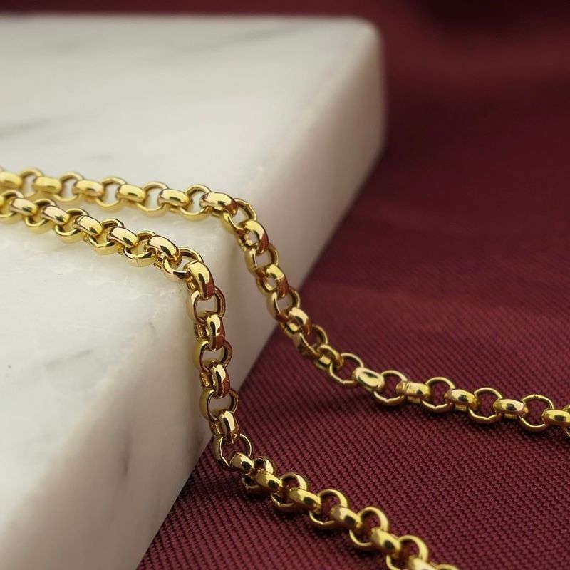 Image 2 of Gold jasseron link bracelet