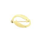 Image 1 of Gold letter brooch; Letter O