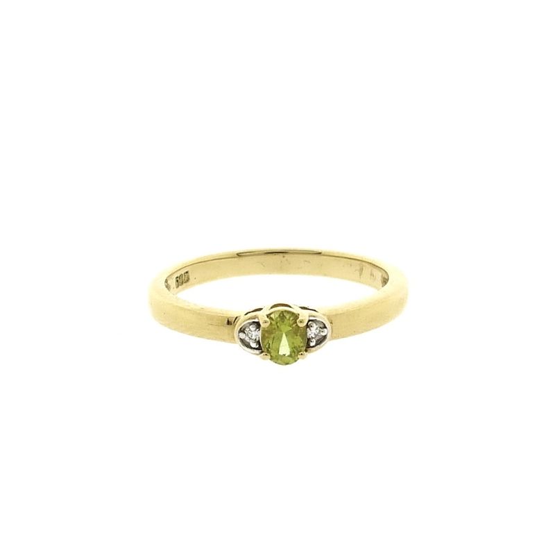 Image 7 of Gold ring with Pallavin Peridot