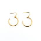 Image 6 of Gold earrings; Ø 14 mm