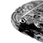 Image 5 of Antique silver brooch with scene
