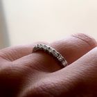 Afbeelding 7 van Witgouden rijring met diamanten; 0,40 ct.