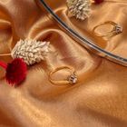 Image 2 of Gold ring with diamond; 0.20 ct.