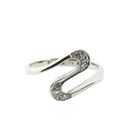 Image 3 of White gold ring with 0.04 ct diamond.