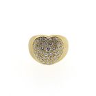 Image 4 of Gold ring with heart shape and diamonds 1.60 ct.