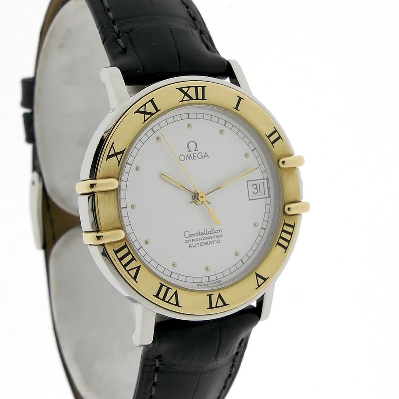 Image 3 of Omega Constellation Chronometer Automatic; Vintage goud/stalen horloge