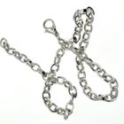 Image 5 of Silver anchor link chain | 44 cm