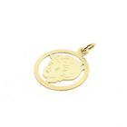 Image 8 of Gold Pendant of a Boy's Head