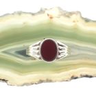 Image 2 of Signet ring set with carnelian