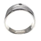 Image 3 of Silver wide ring with zirconia