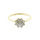 Image 3 of Gold subtle entourage ring with zirconia