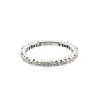 Image 4 of 18K white gold alliance ring with 0.4 ct diamond