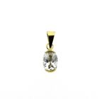 Image 1 of Gold solitaire pendant with zirconia