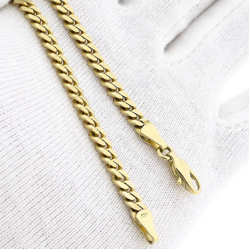 Image 9 of Gold Gourmet Link Bracelet; 14 Karat; 20 cm