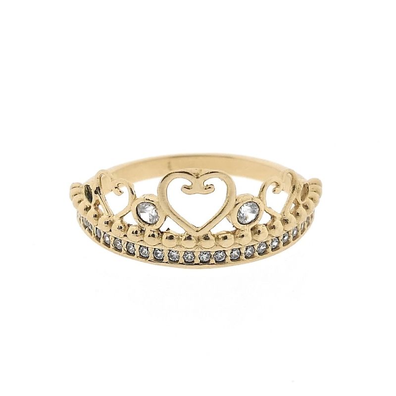 Image 7 of 21 carat gold ring set with zirconia