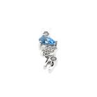 Image 8 of 18K White Gold Pendant with Topaz & Diamonds