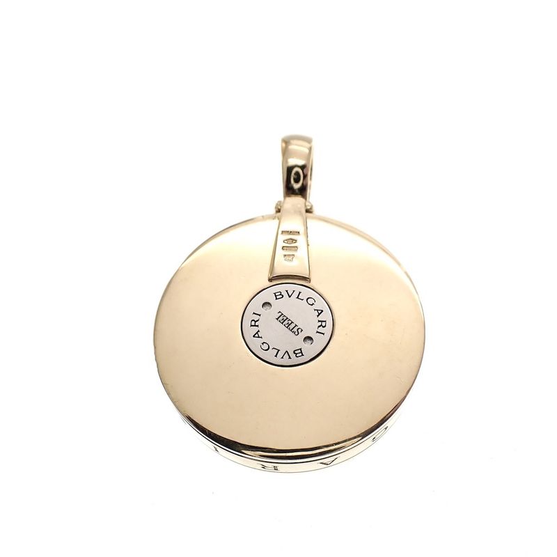 Image 4 of Golden BVLGARI Mother of pearl spinning pendant; Yin and Yang