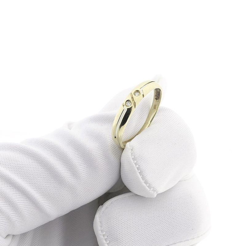 Image 9 of Gold ring with diamond | 0.02 ct.