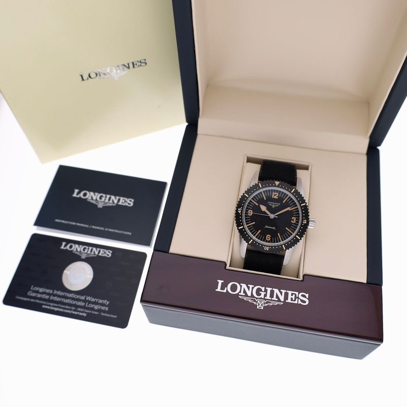 Image 2 of Longines Skin Diver 42mm L2.822.4.56.9; Automatic Men's Watch