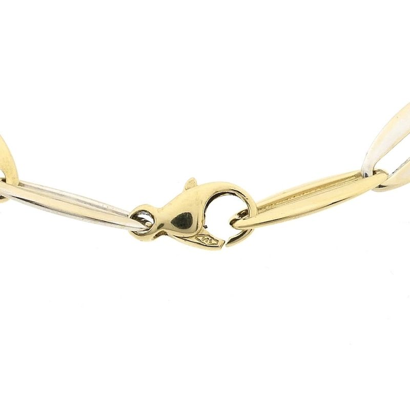 Image 5 of Two-tone gold fantasy link bracelet | 20 cm