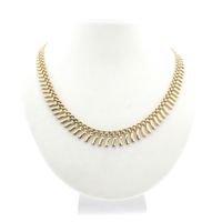 Golden fantasy link necklace