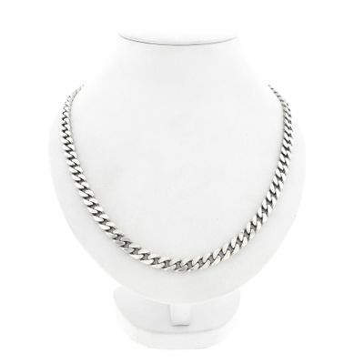Image 1 of Robust Silver Gourmet Link Chain