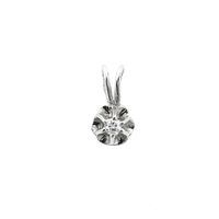 White gold pendant with diamond | 0.025 ct.