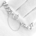 Image 8 of Solid silver gourmet link bracelet.