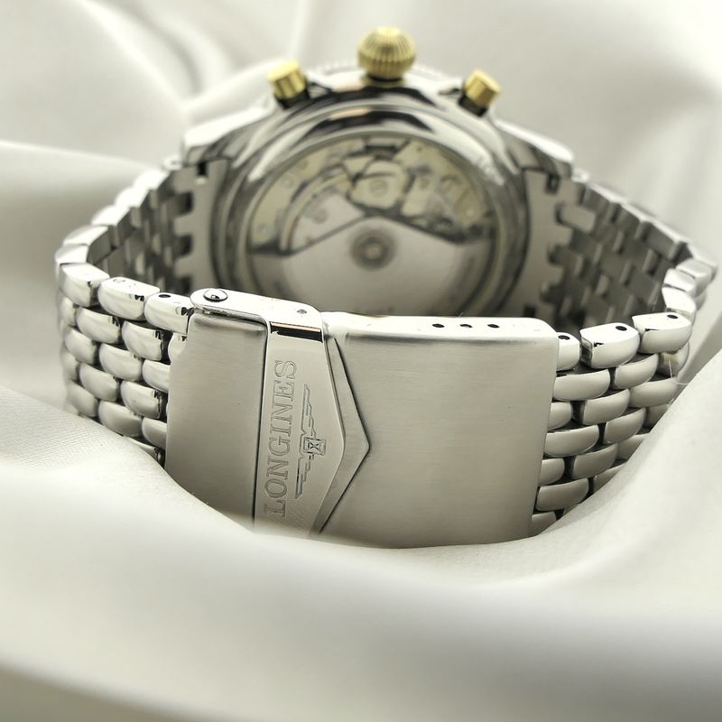 Image 12 of Longines Lindbergh Hour Angle L2.618.5 Automatic Chronograph Watch