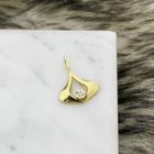 Image 2 of Golden fantasy pendant with diamond | 0.01 ct.