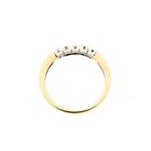 Image 5 of Gold ring with diamond; 0.15 ct.