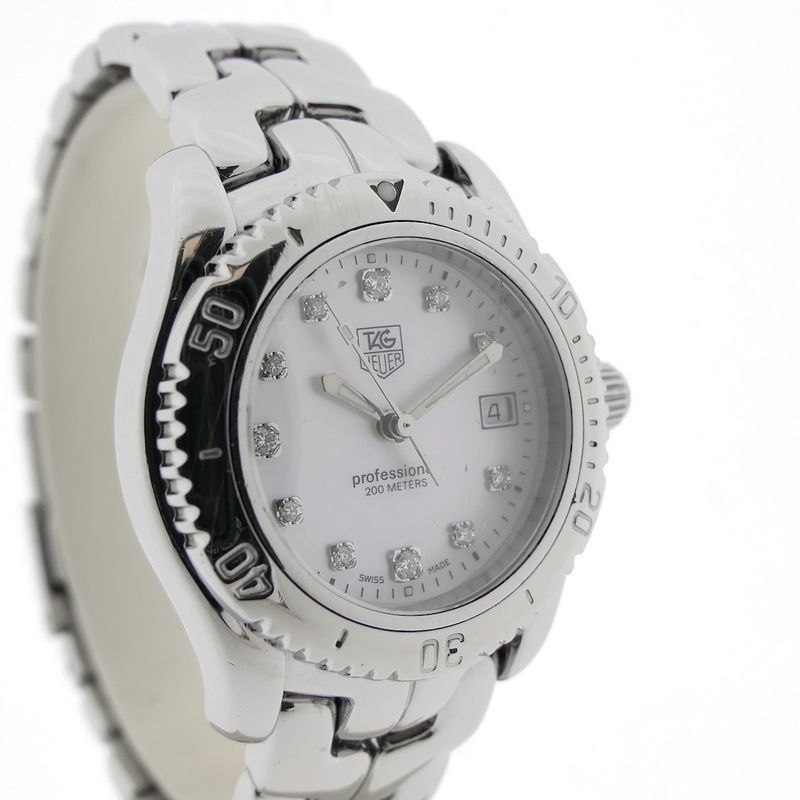 Image 3 of TAG Heuer Link 'Mother of Pearl'; Women's watch with diamonds