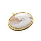Image 5 of Gold brooch/pendant with cameo