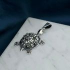 Image 2 of Silver pendant; Turtle